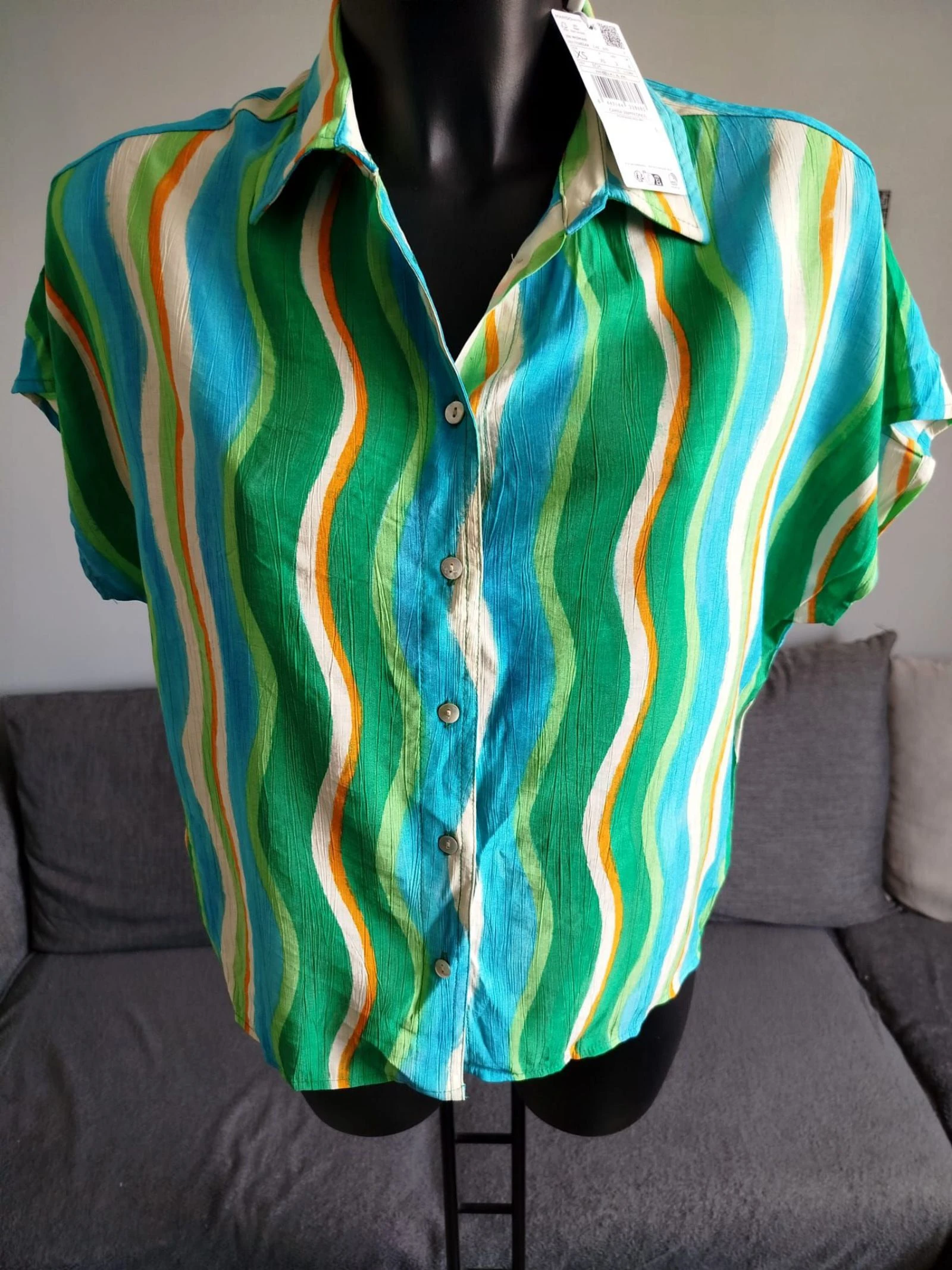 Mango short sleeve printed blouse XS – photo 2